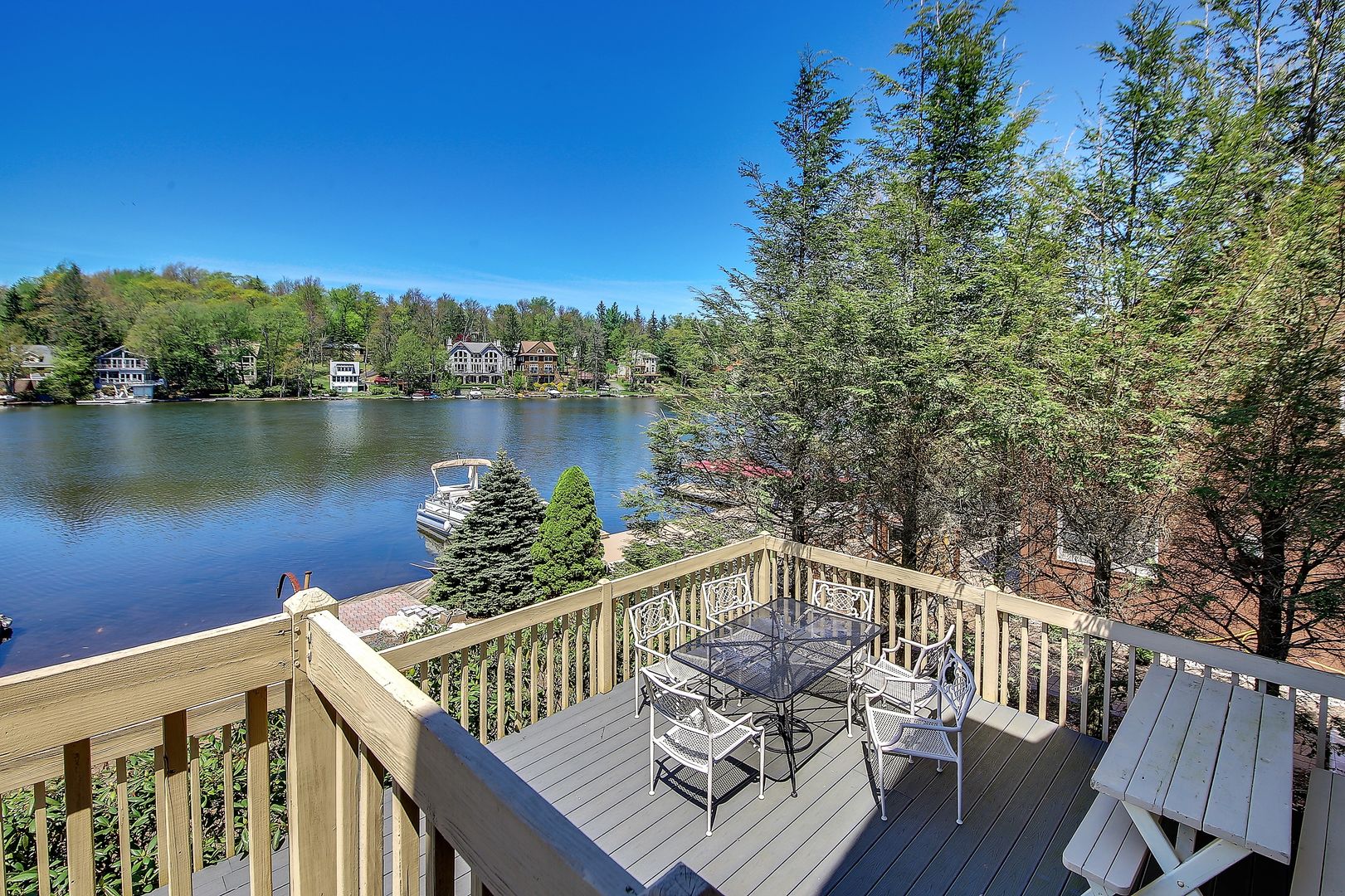 river view from balcony of vacation villa